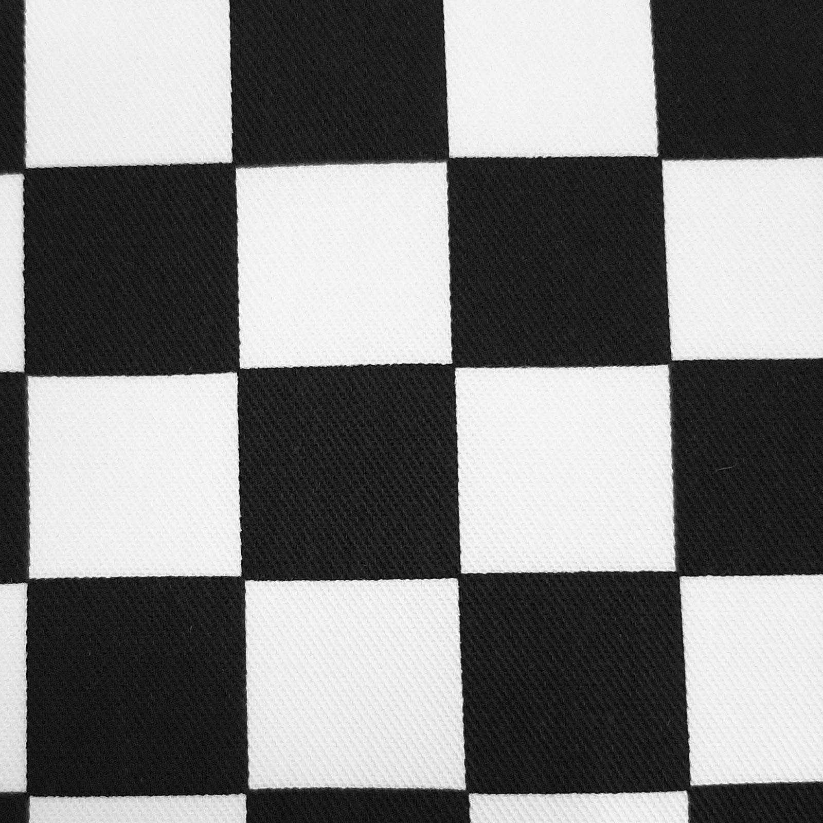 Quadro tissu imprimé - à carreaux - noir et blanc