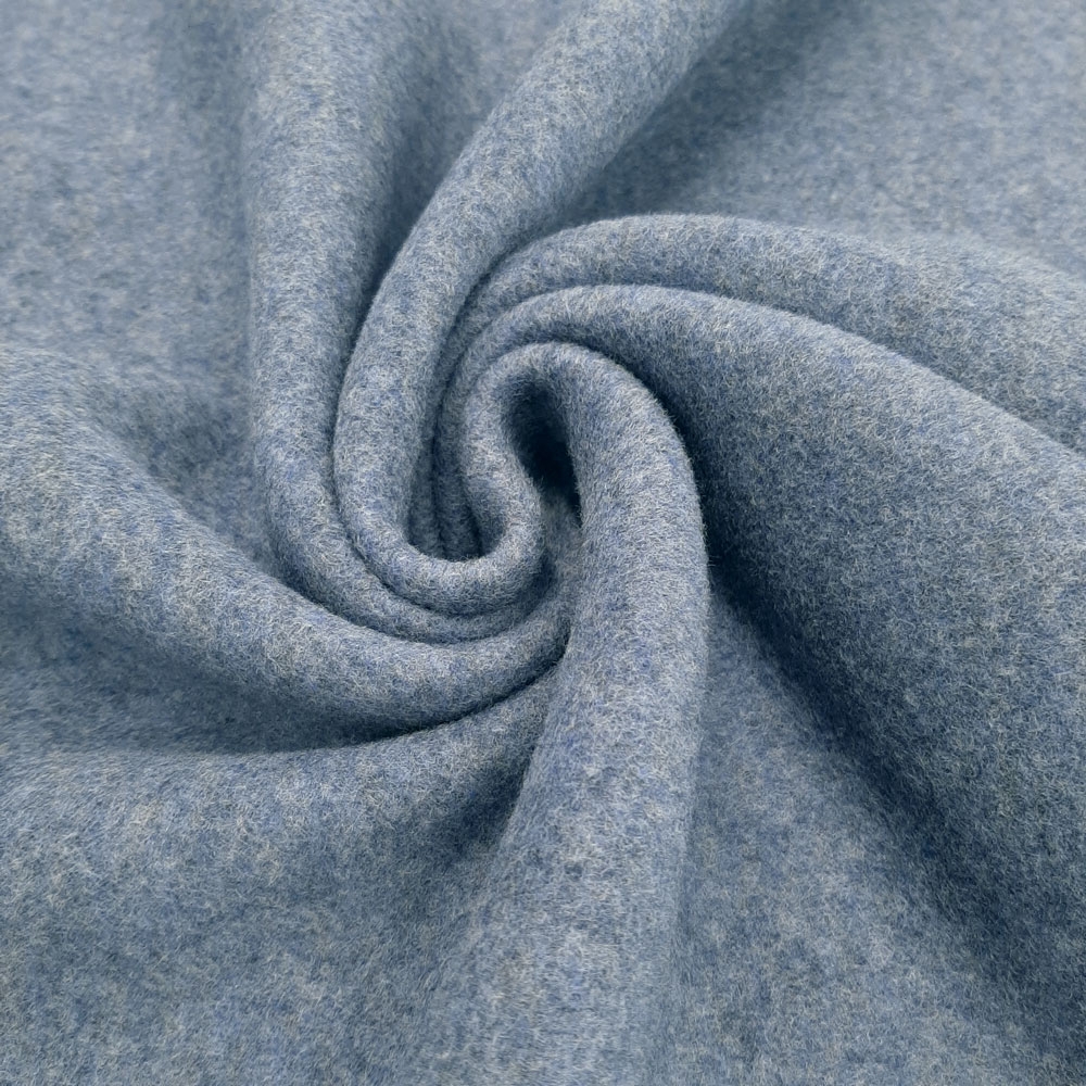 Organic Cotton Fleece - Toison de coton de haute qualité - coton biologique - Bleu-Melange