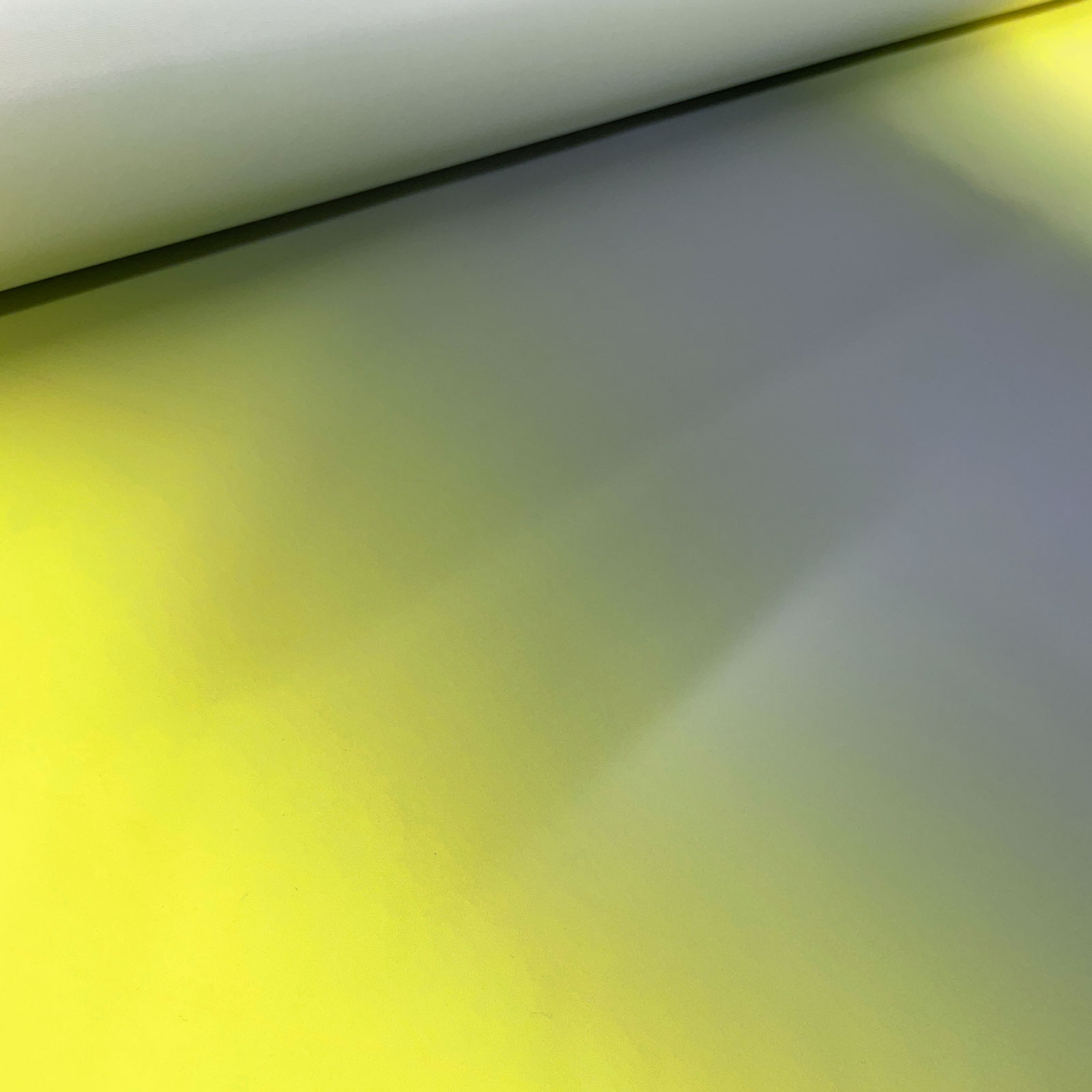 Jaro - Tissu réfléchissant - jaune fluo/argent - au mètre