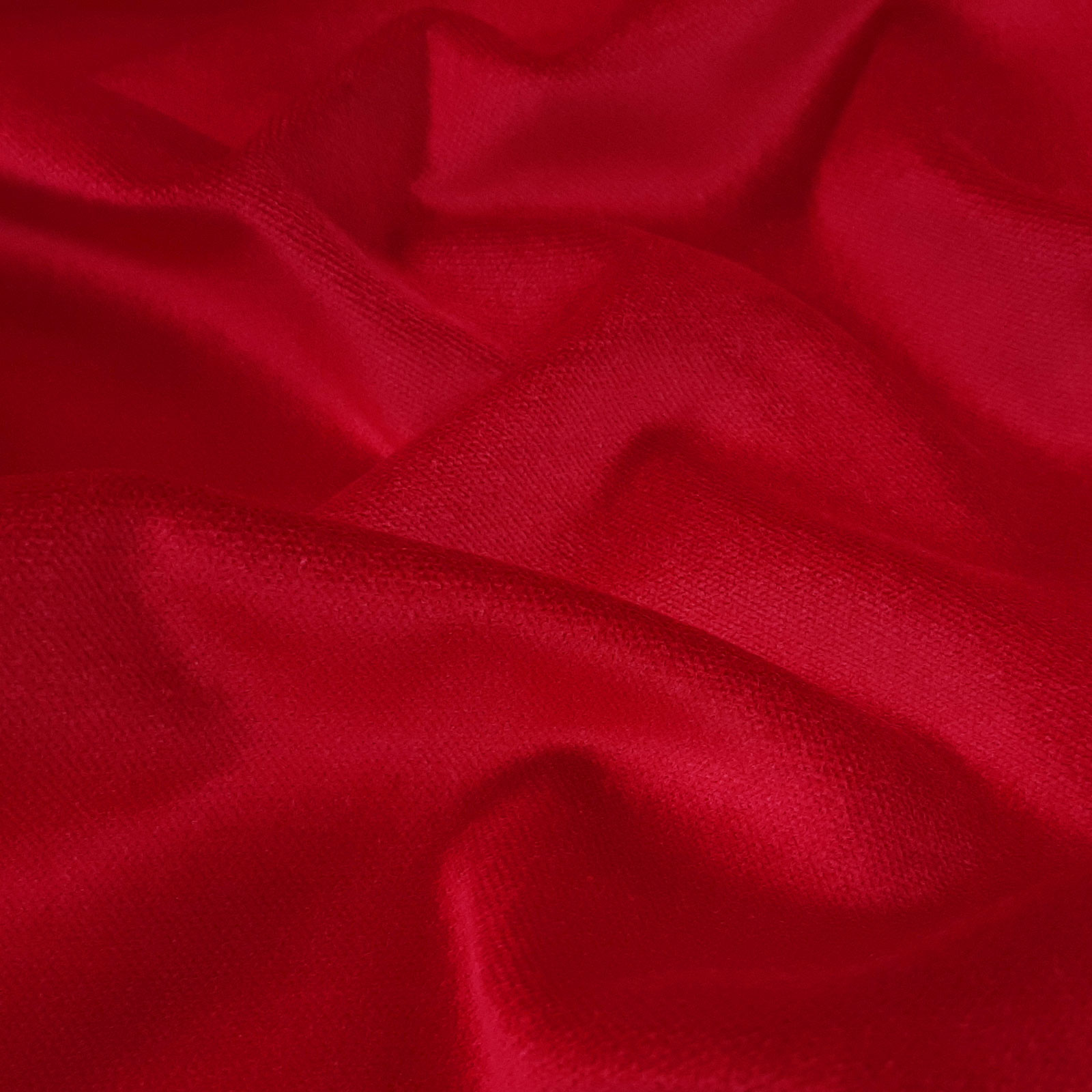 Friedrich - Tissu d'ameublement - Velours - Iniflammable - Rouge