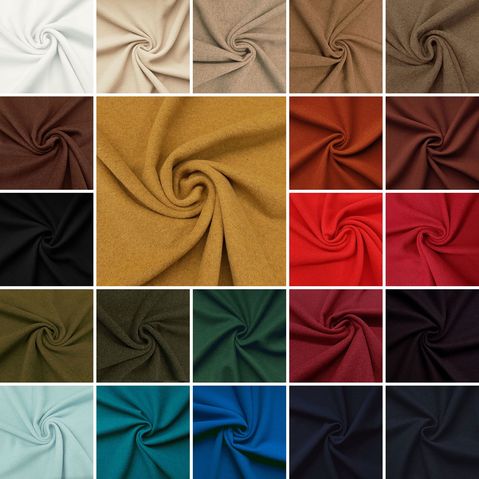 GABY - Tissu de rideau et de décoration en laine, velours de laine