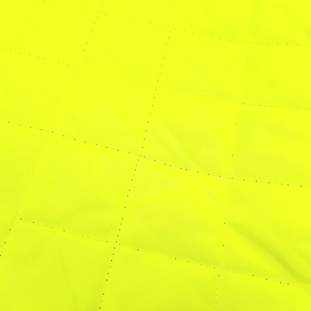 Supervisible - Surpiqûre à carreaux - tissu léger 1B - noir/jaune vif EN20471 