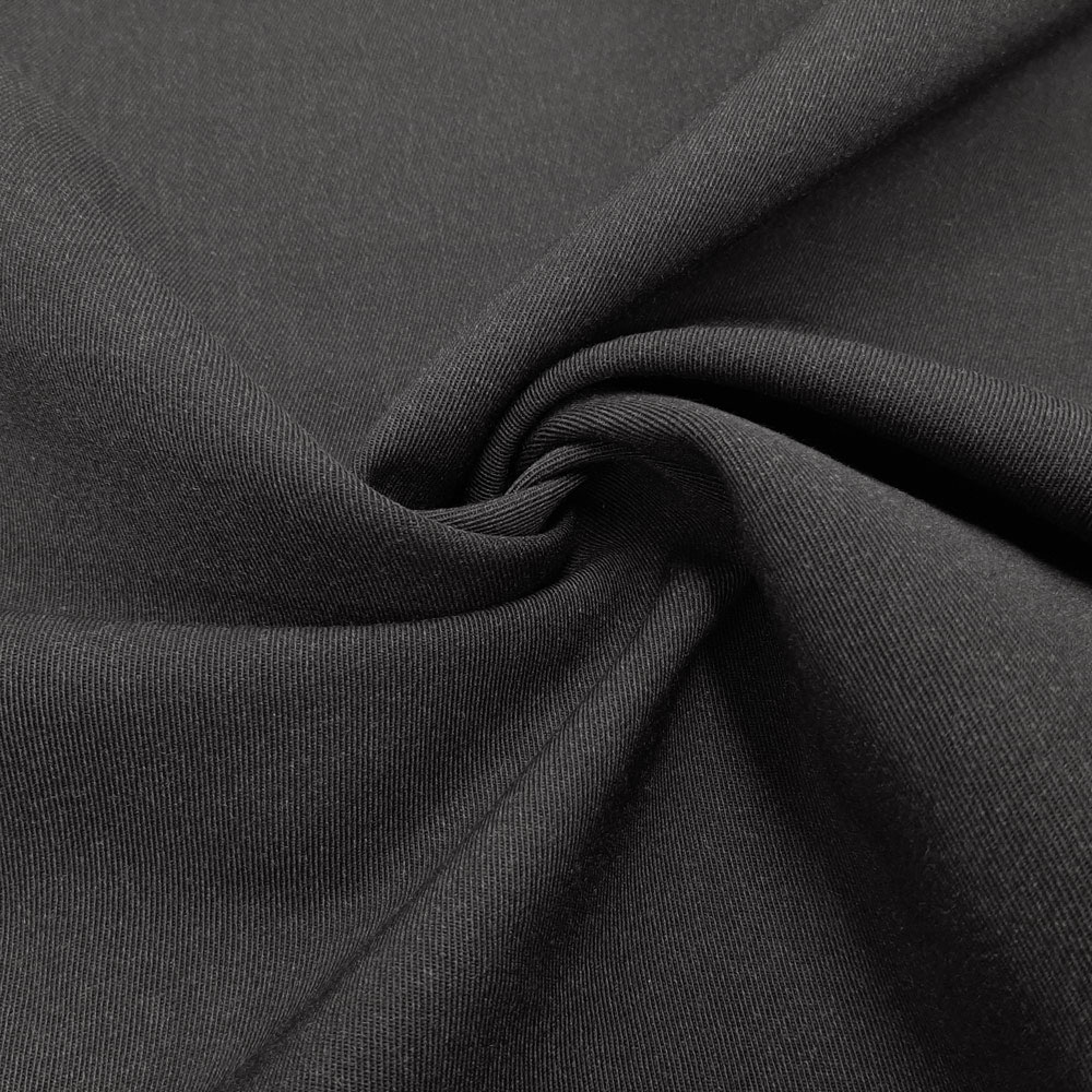 Franka - Drap d'uniforme en laine Gabardine / Trevira Drap de laine - Anthracite chiné