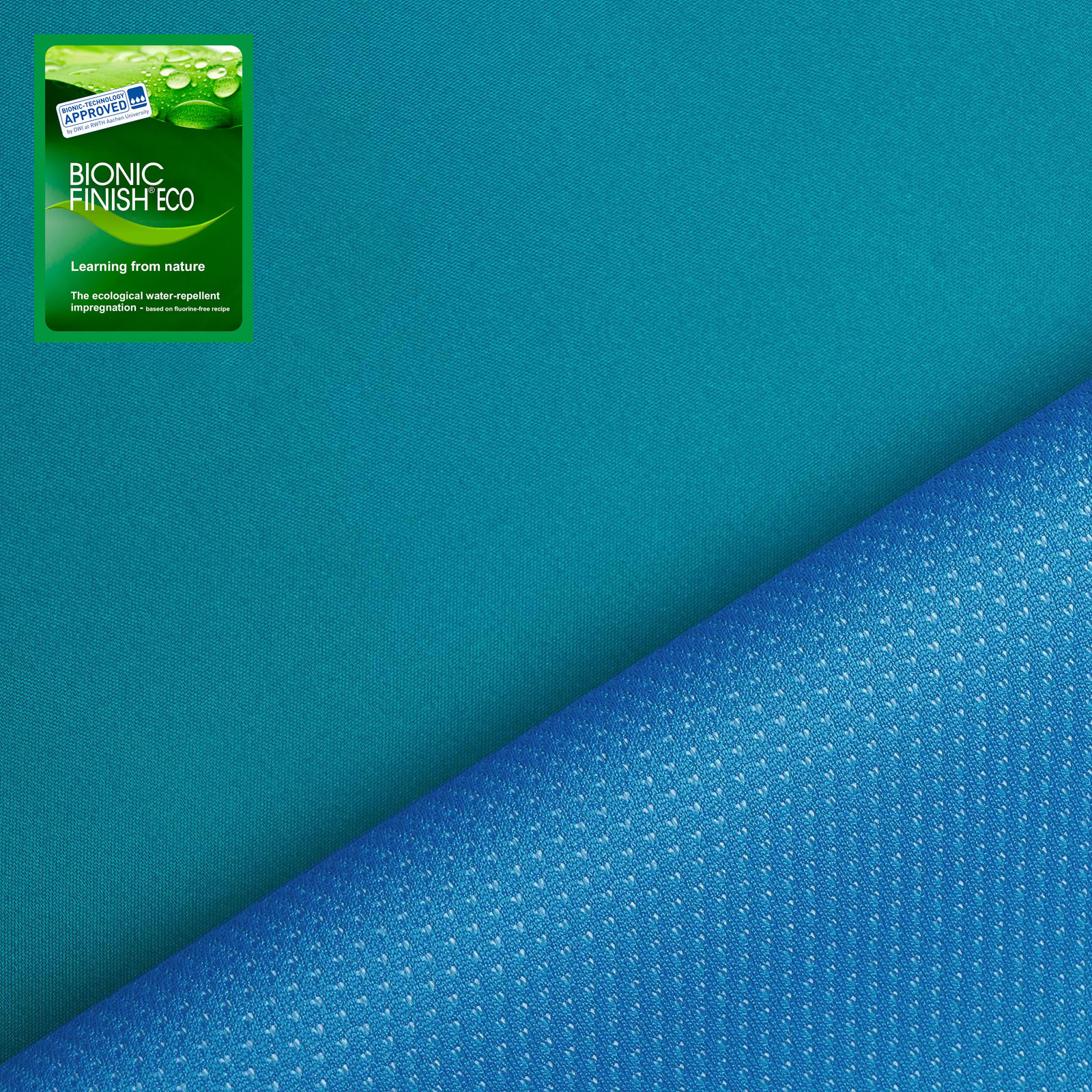 Athletik - tissu softshell fin et léger (turquoise)