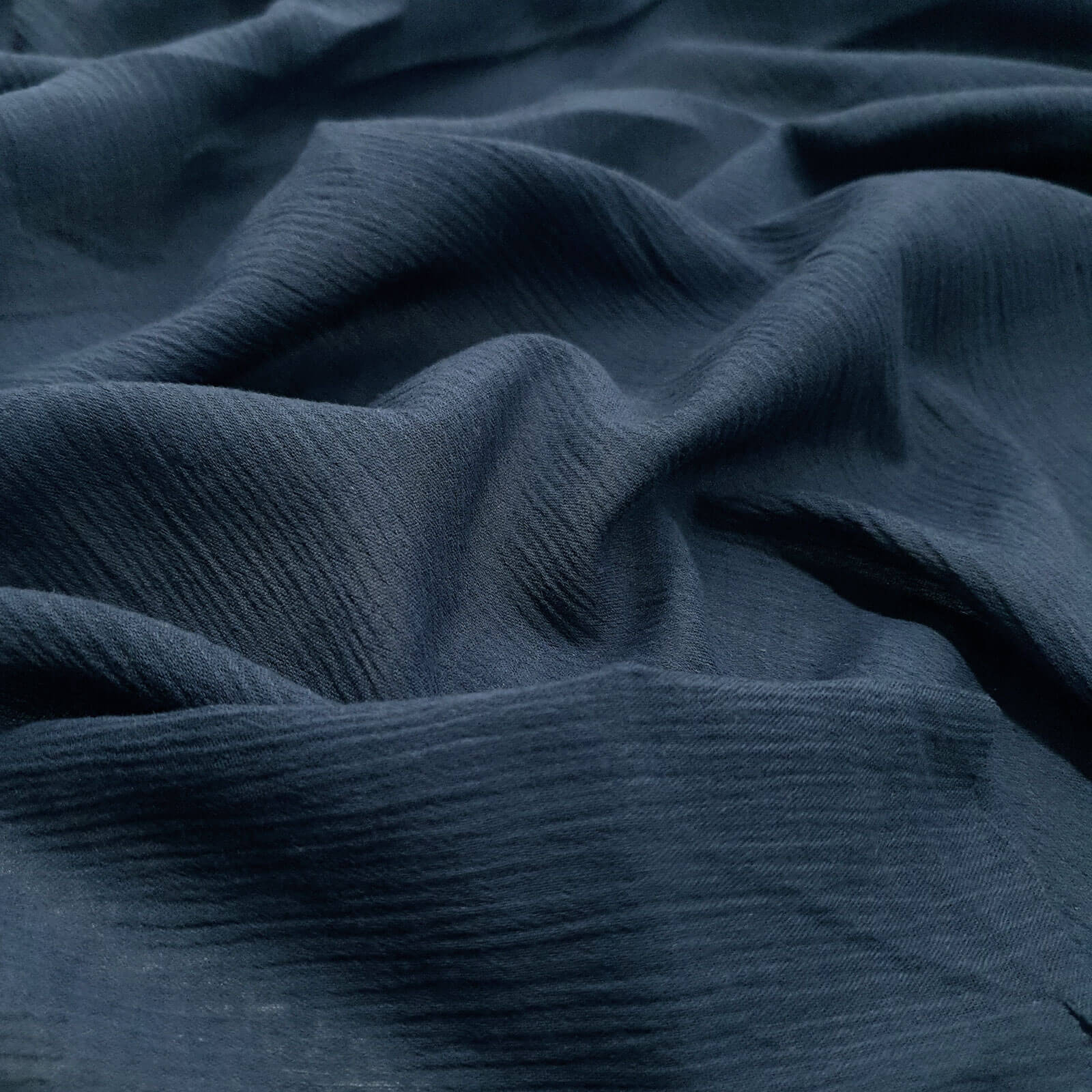 Hanako - Gauze de coton - Bleu foncé