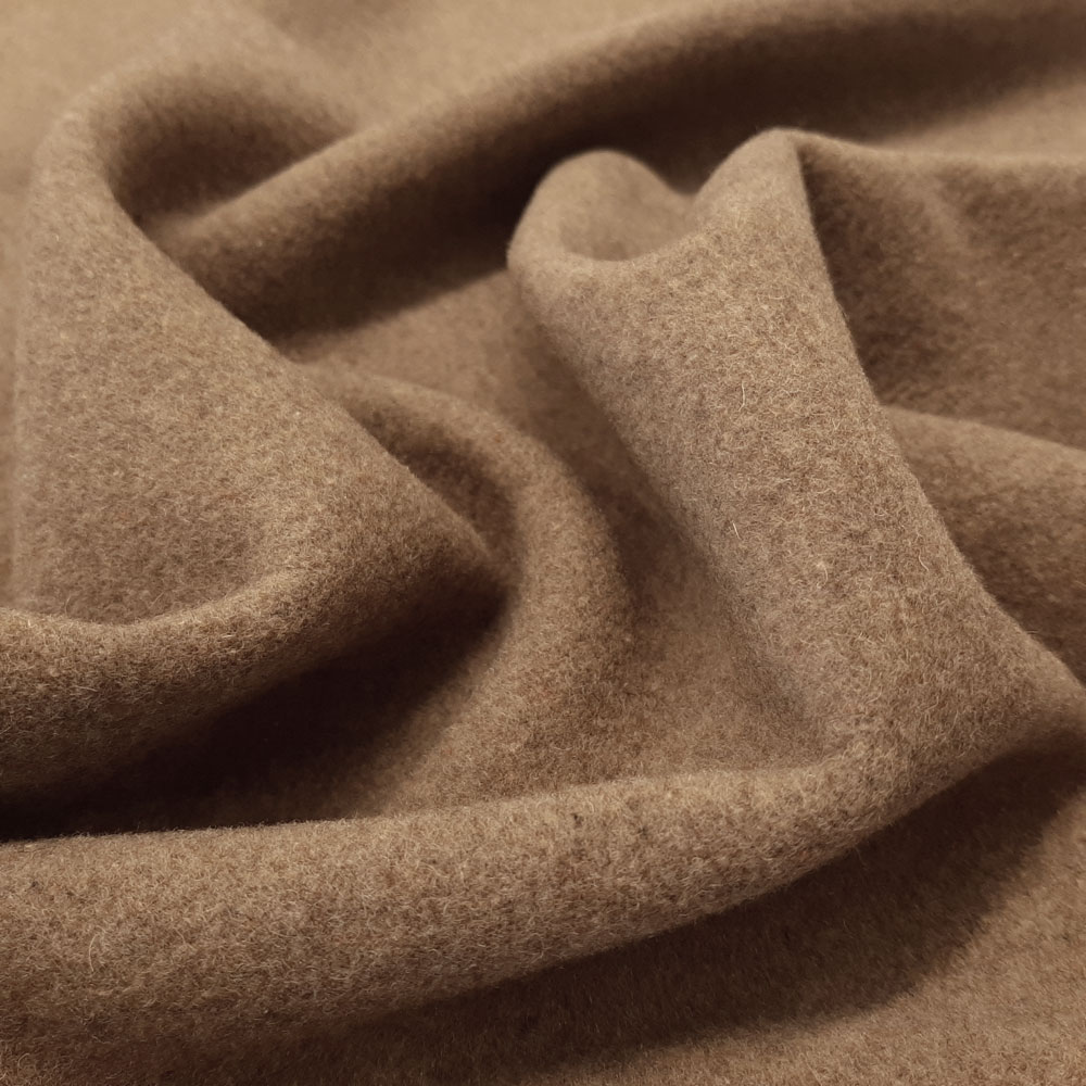 Mountain - Tissu cachemire, laine pour manteaux - Marron clair