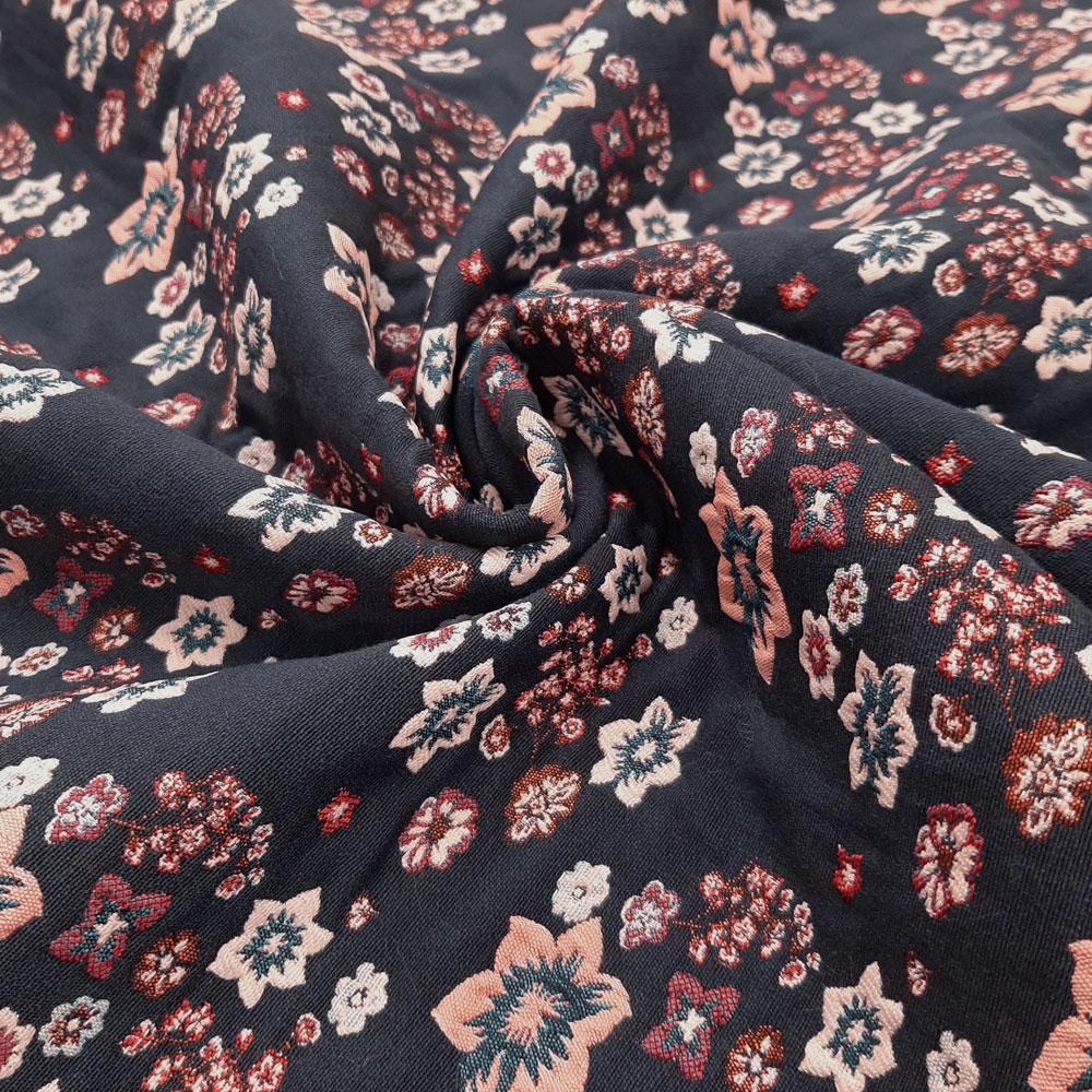 Double tissage Jordania - Jacquard à motif floral