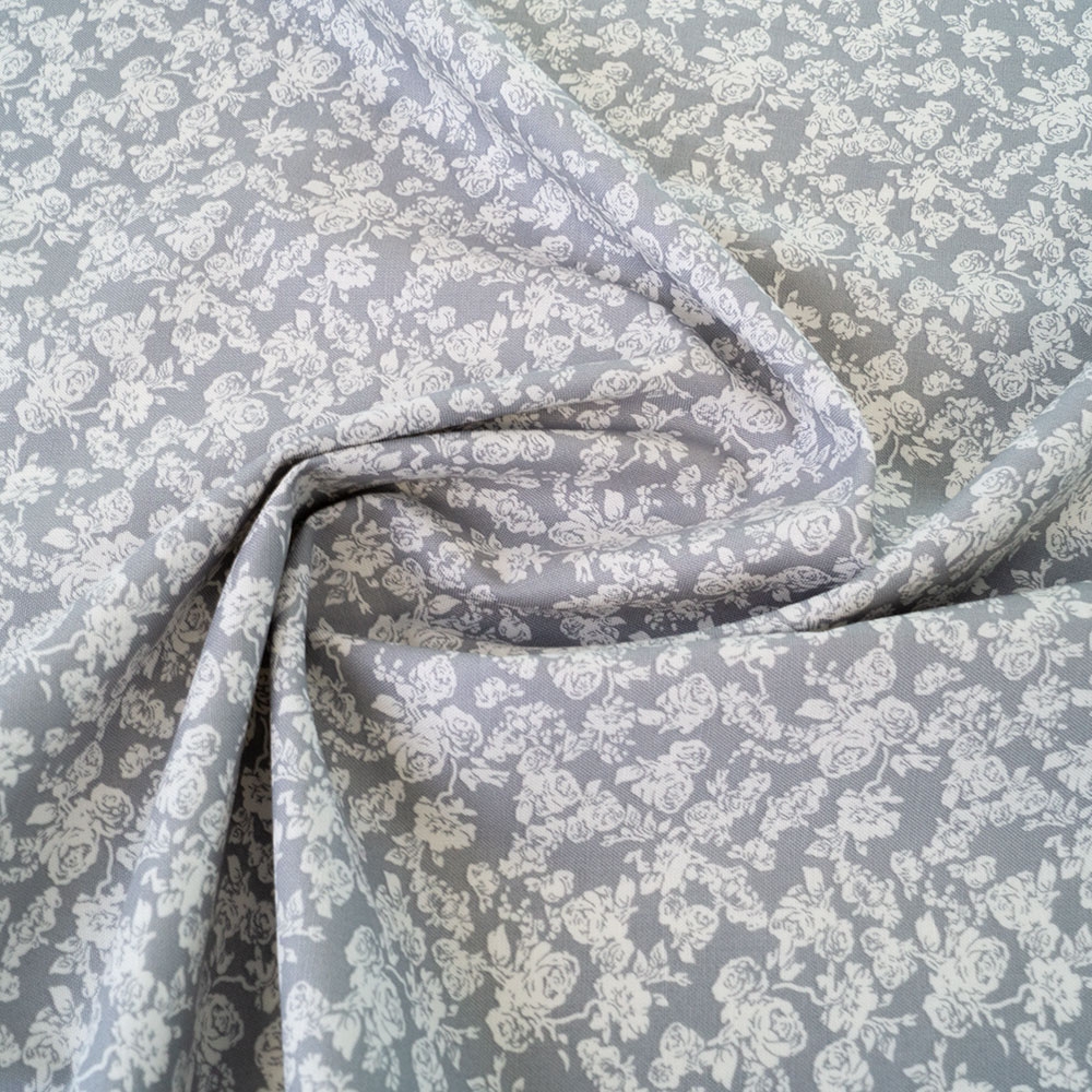 Tissu de coton - Grey Rose
