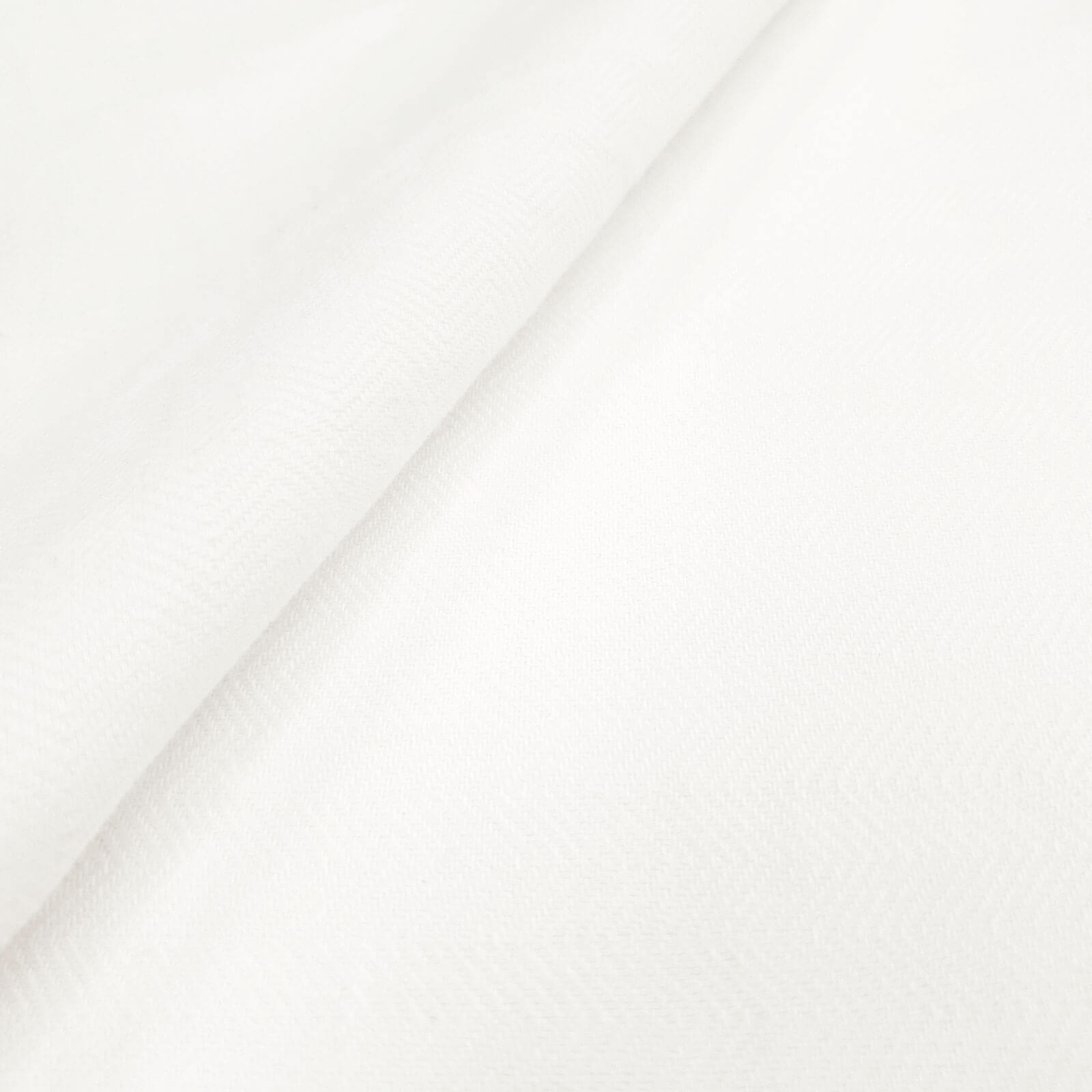 Fritz - Tissu en lin avec motif à chevrons-Crème-Blanc