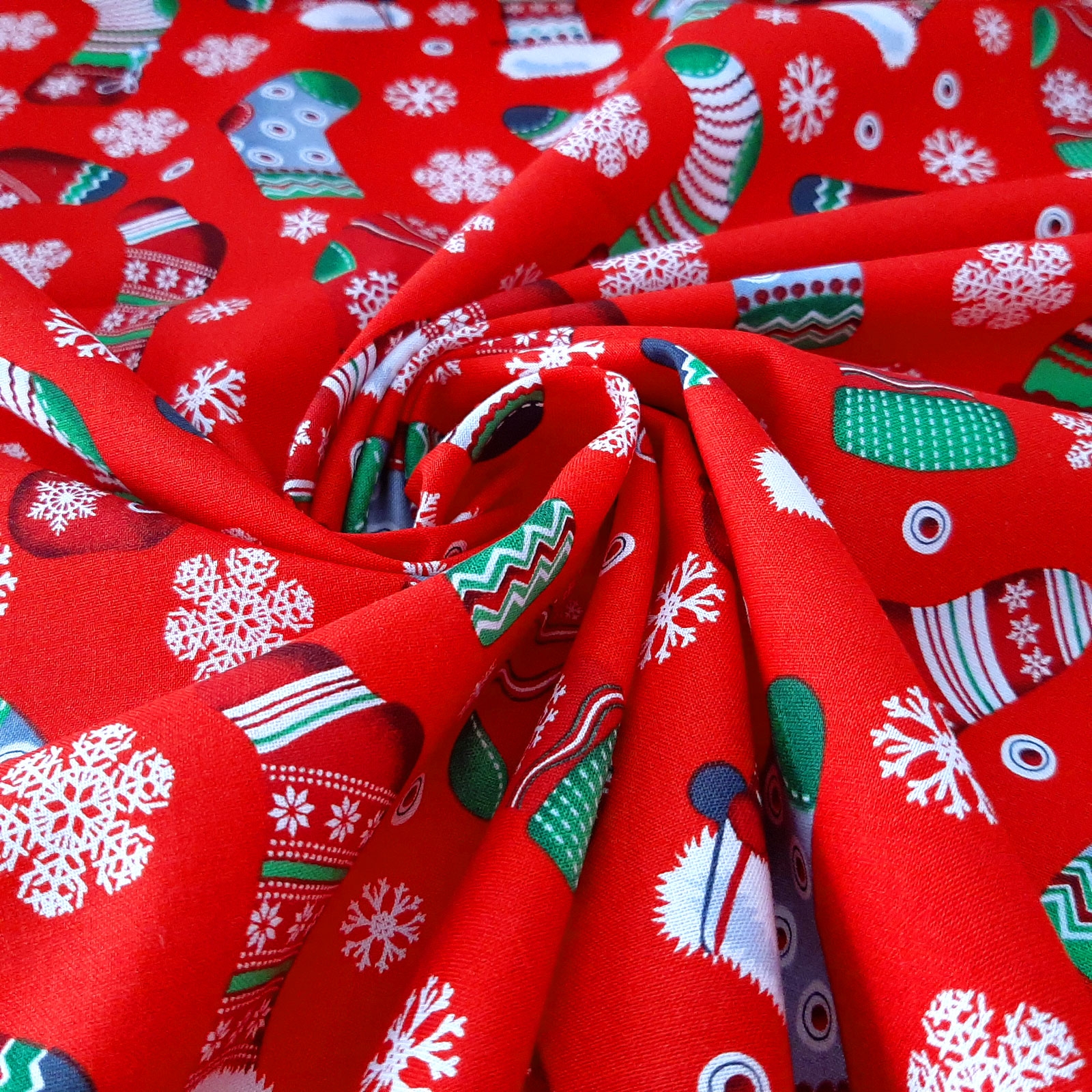 Tissu de Noël Christmas Stockings