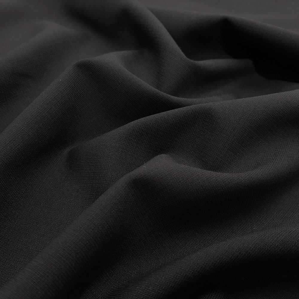 Franny - Tissu en laine Trevira - noir