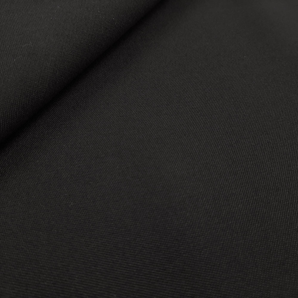 Franka - Drap d'uniforme en laine Gabardine / Trevira Drap de laine - Noir