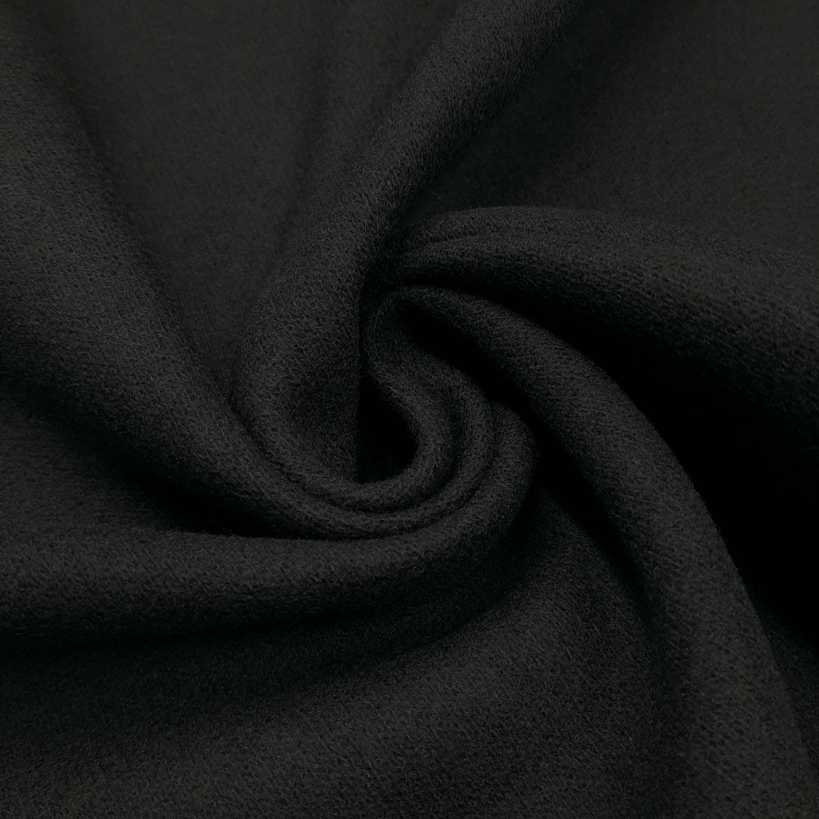 Tally - Tissu en laine mérinos - Moessmer® - Noir