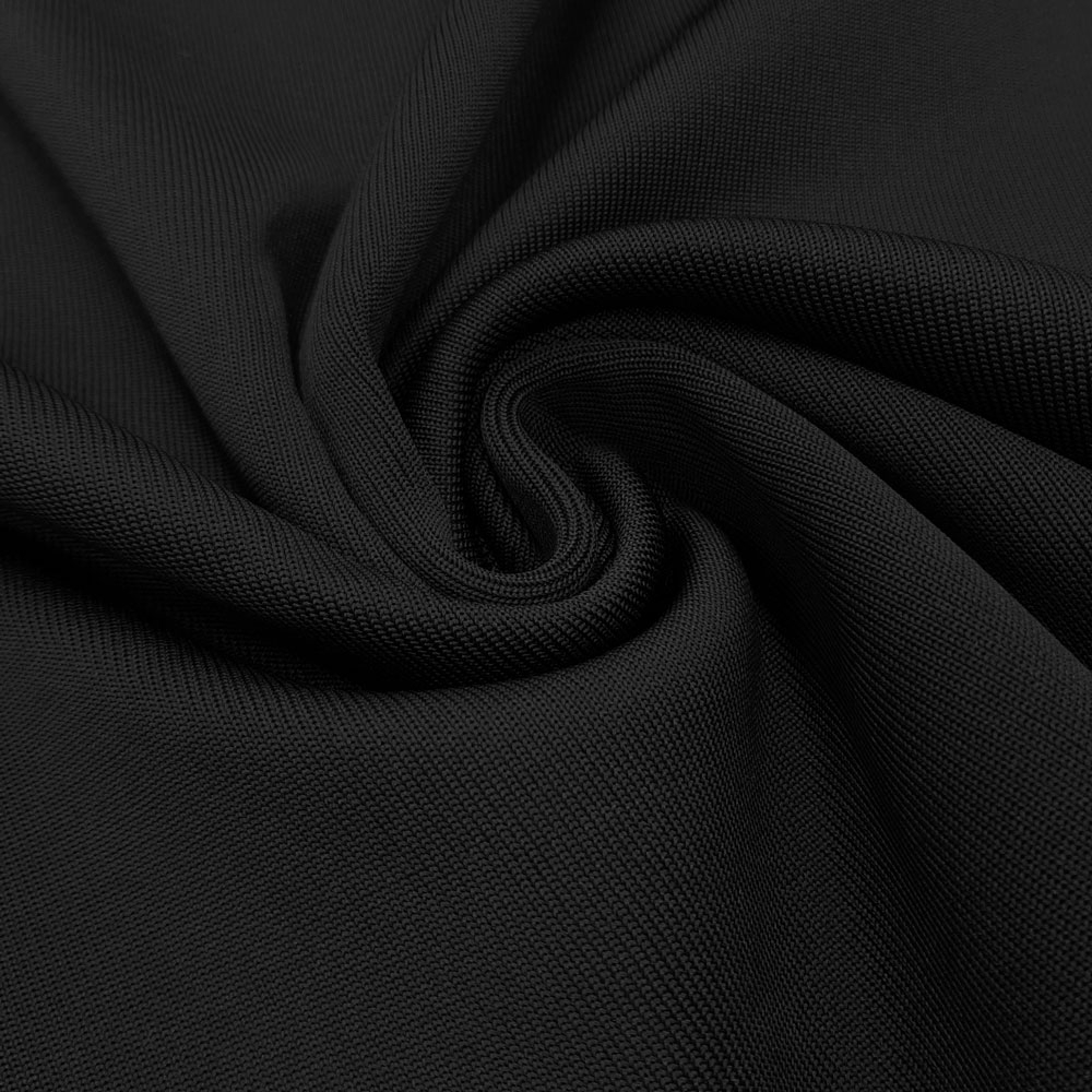 Poignets - Tissu tubulaire - Soan - Noir - par 10cm