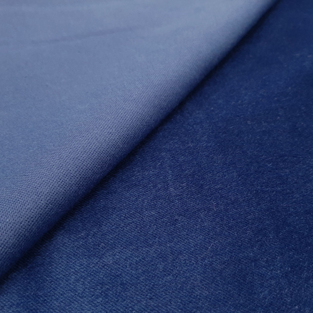 Diamond - velours de coton OEKO-TEX® - Bleu royal