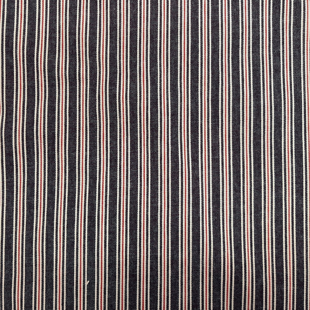 Carline - jean maritime rayé - tissu multicolore