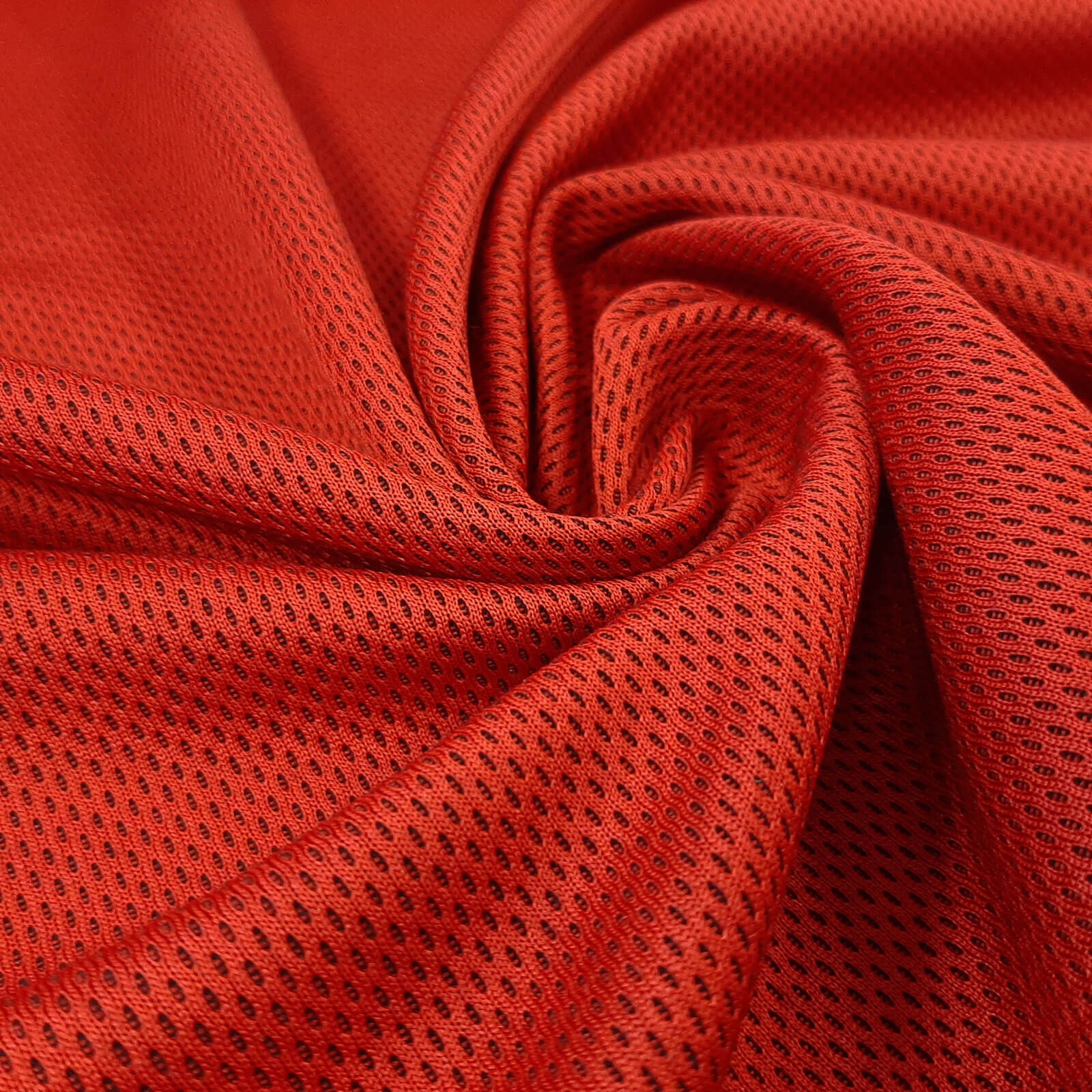 Aiden Coolmax® Tissu double tricot - Rouge Rouille