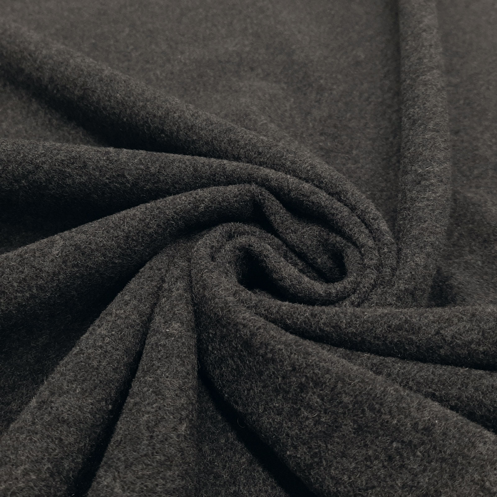 Mountain - Tissu cachemire, laine pour manteaux - gris foncé-mélange