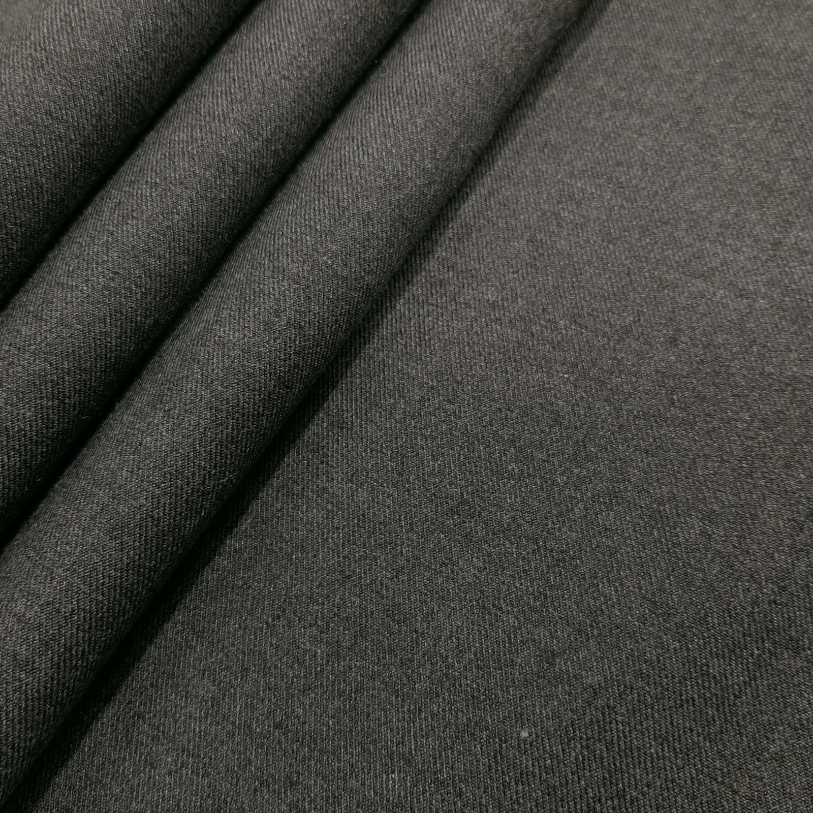 Zafer - Tissu d'ameublement en laine aramide - ignifugé - gris foncé-mélange