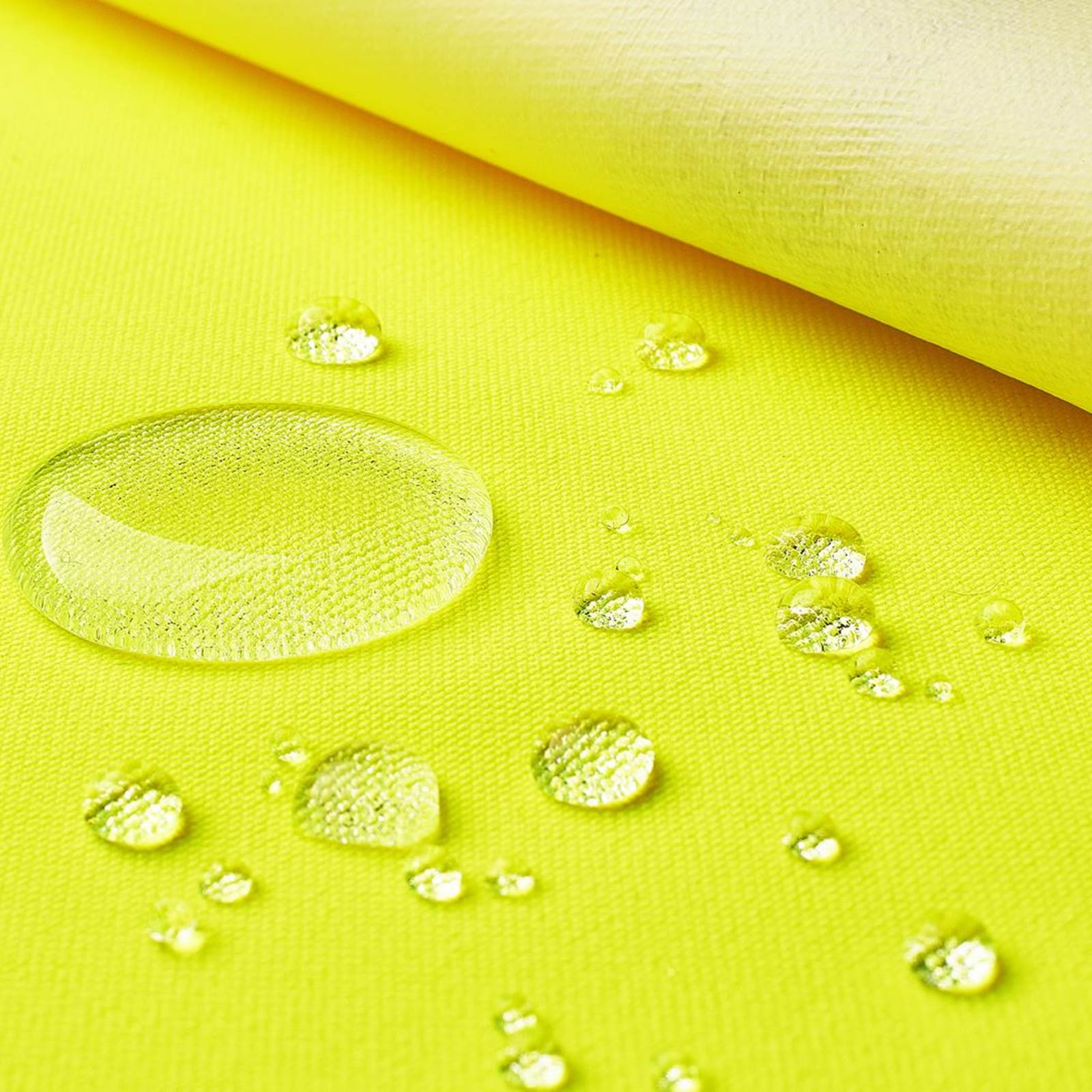 Greta - tissu de couche supérieure laminée, coupe-vent, imperméable, thermoactif - jaune néon