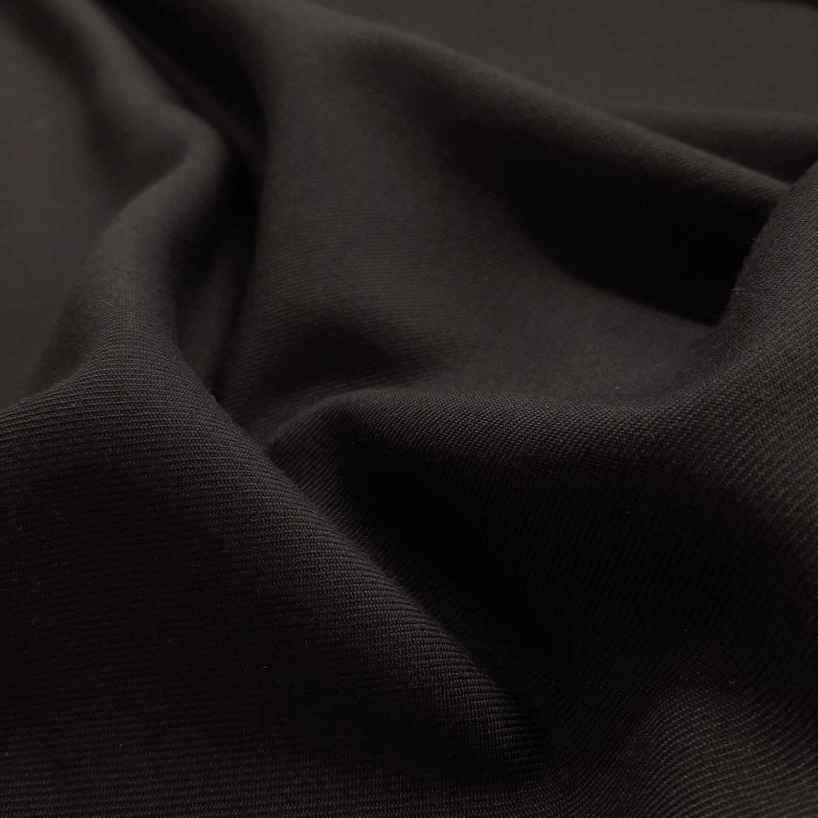 Franziskus - Drap de laine / Drap d'uniforme - Noir 