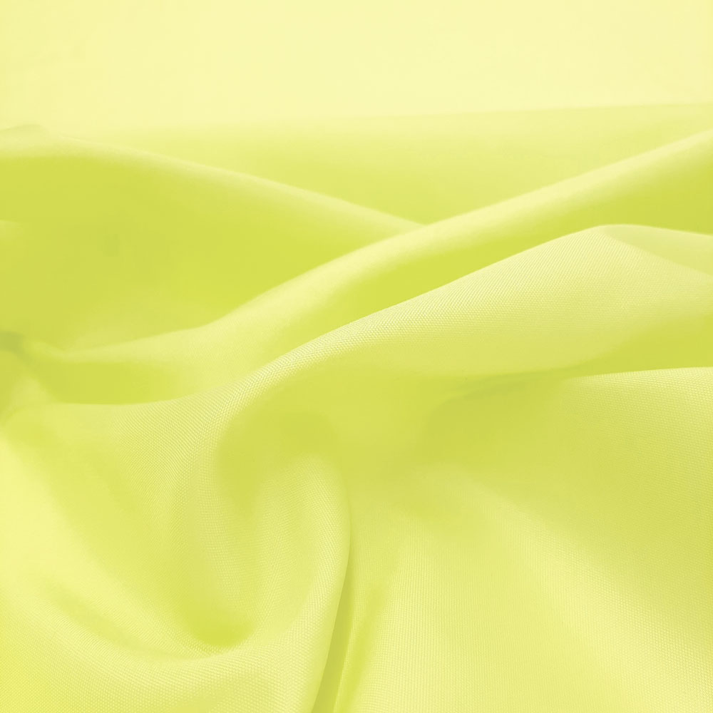 Taffetas décoratif / tissu universel - jaune-vert fluo