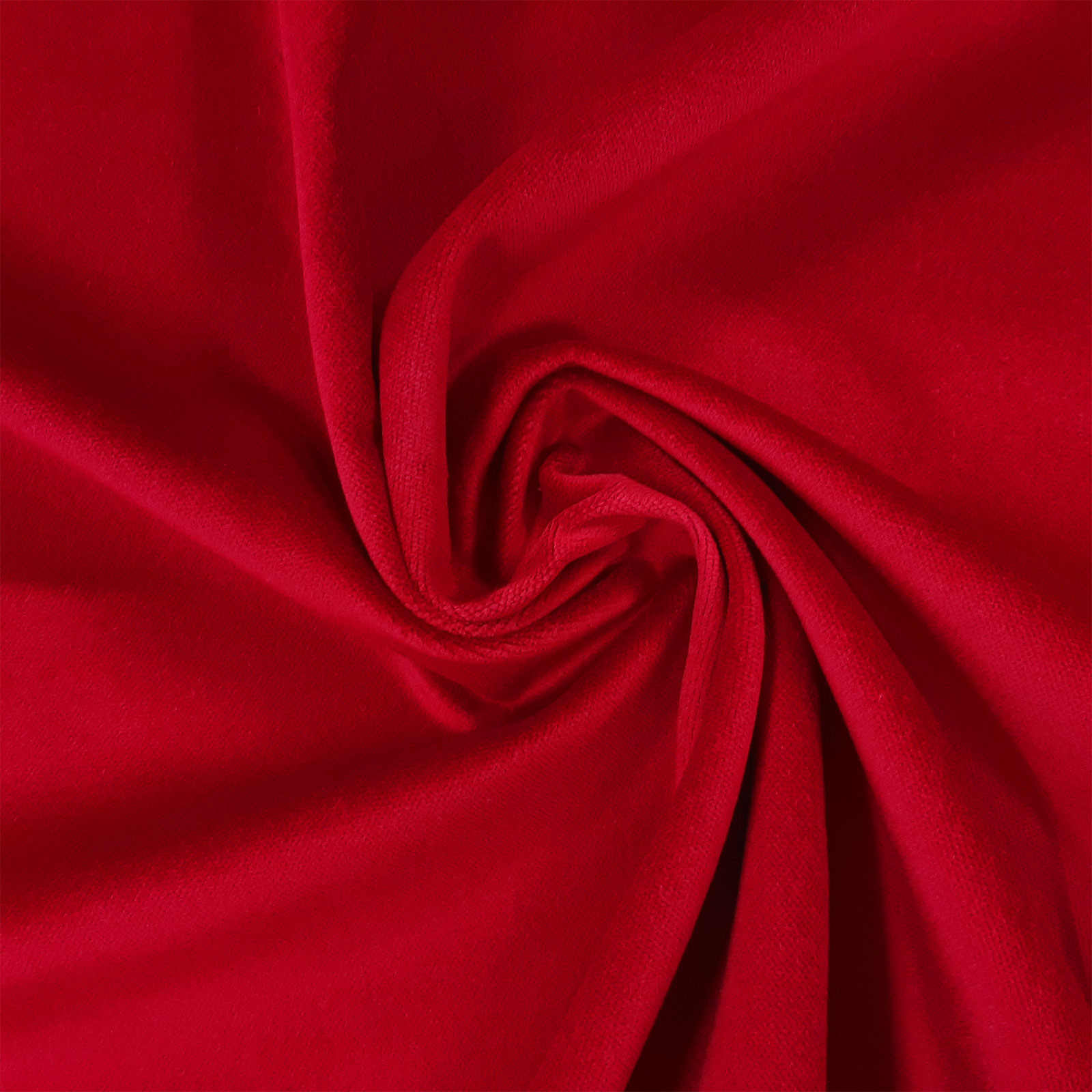 Franz - velours de coton / velours de scène  - Iniflammable - rouge
