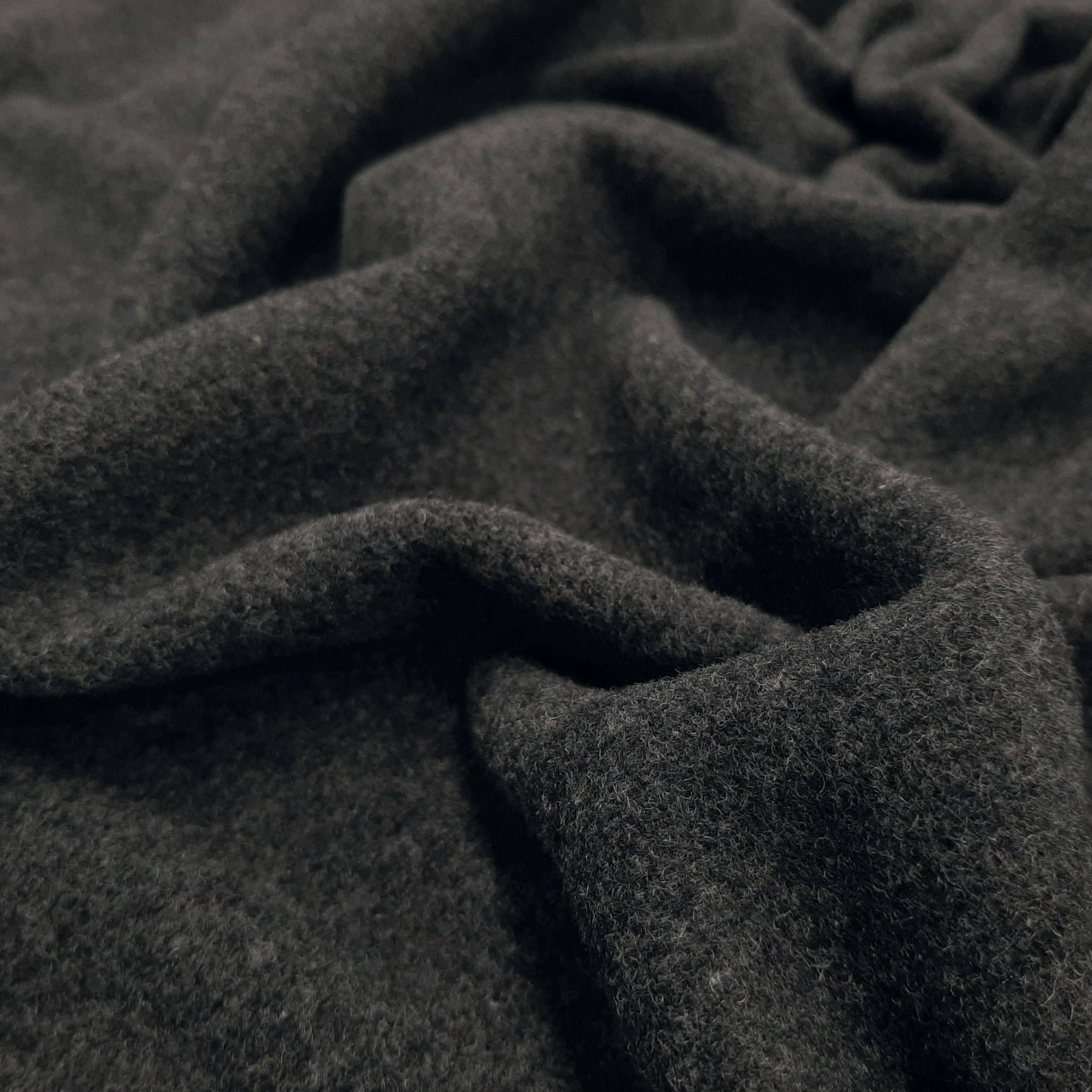 Mountain - Tissu cachemire, laine pour manteaux - gris foncé-mélange