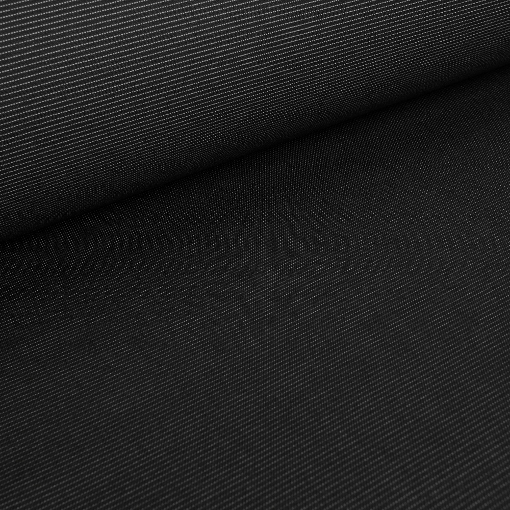 Miguel - Tissu de coton avec fil Scotchlite® - Noir