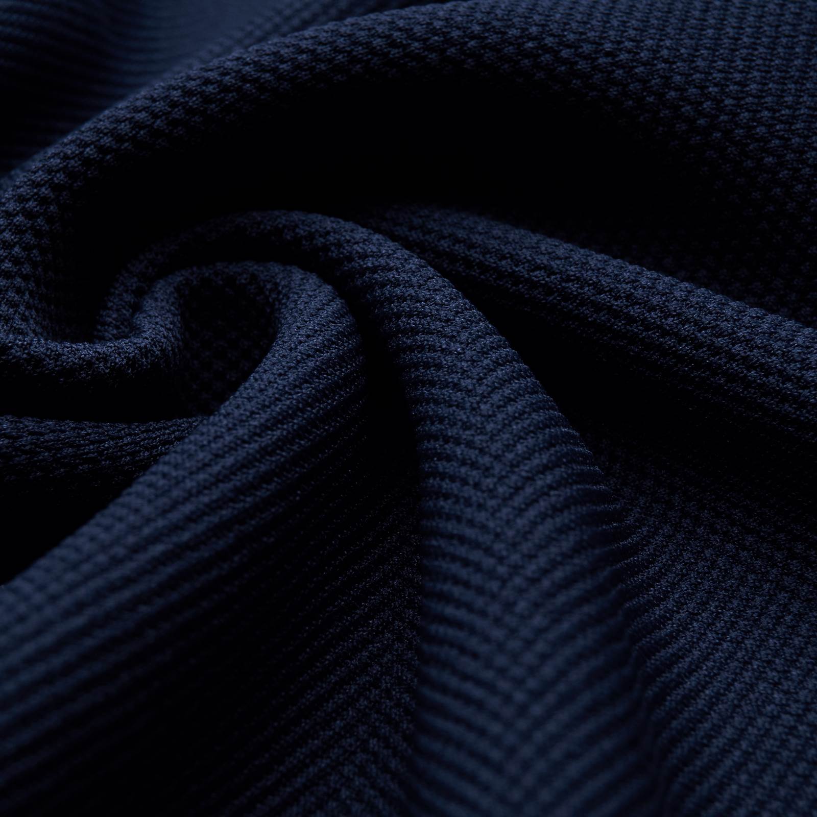 Coolmax® Piqué - Tissu fonctionnel bi-élastique - bleu marine