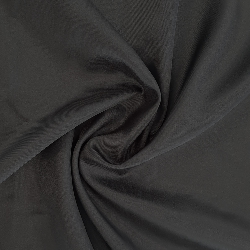 Satin Julie - Tissu élégant pour vêtements - Noir