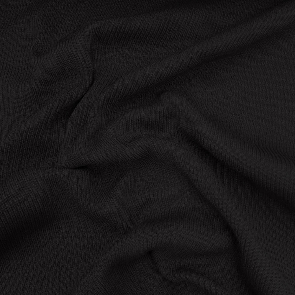 Viola - Poignet tricoté – Noir - par mètre